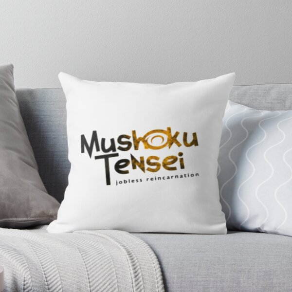 mushoku tensei logo Throw Pillow RB2112 product Offical Mushoku Tensei Merch